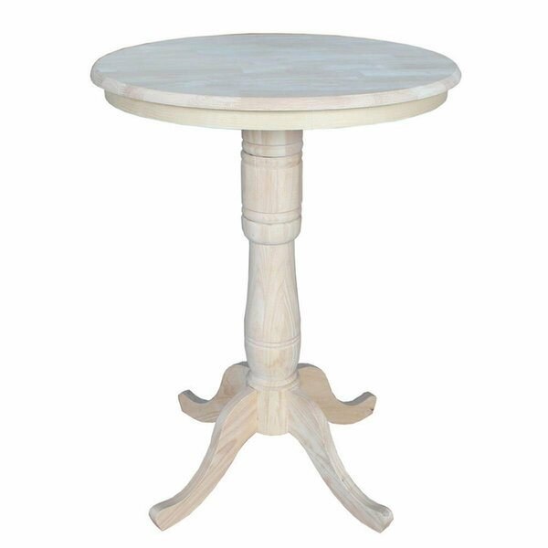 Fine-Line 42 x 30 in. Round Top Pedestal Dining Table FI646558